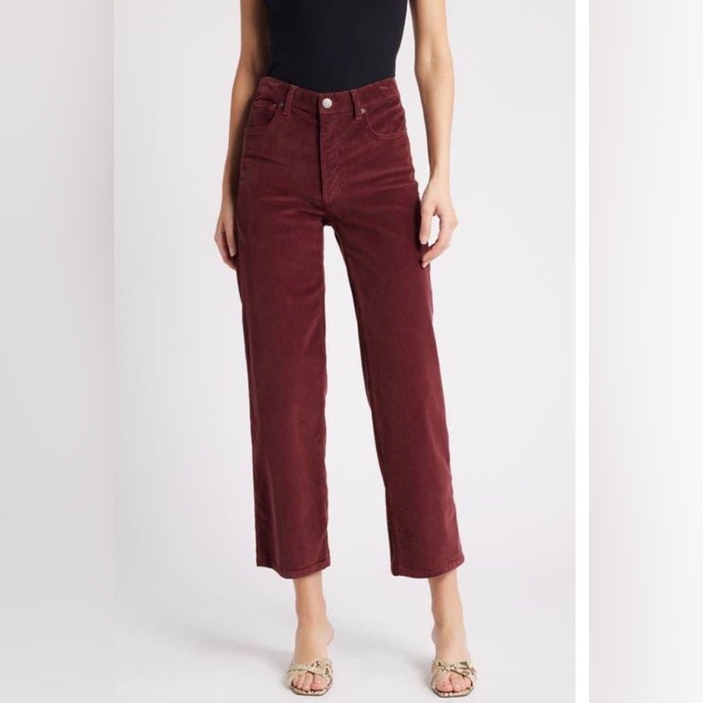 FRAME - Burgundy Straight Corduroy